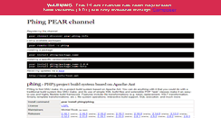 Desktop Screenshot of pear.phing.info