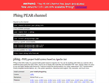 Tablet Screenshot of pear.phing.info